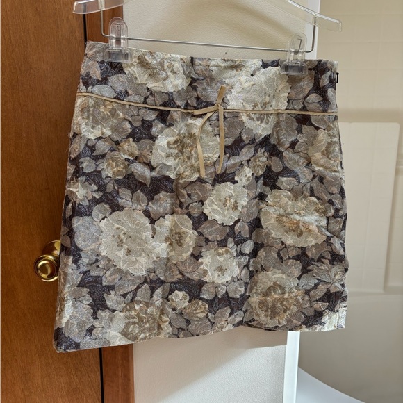 J. Crew Dresses & Skirts - J. Crew Floral Tie Front Mini Skirt